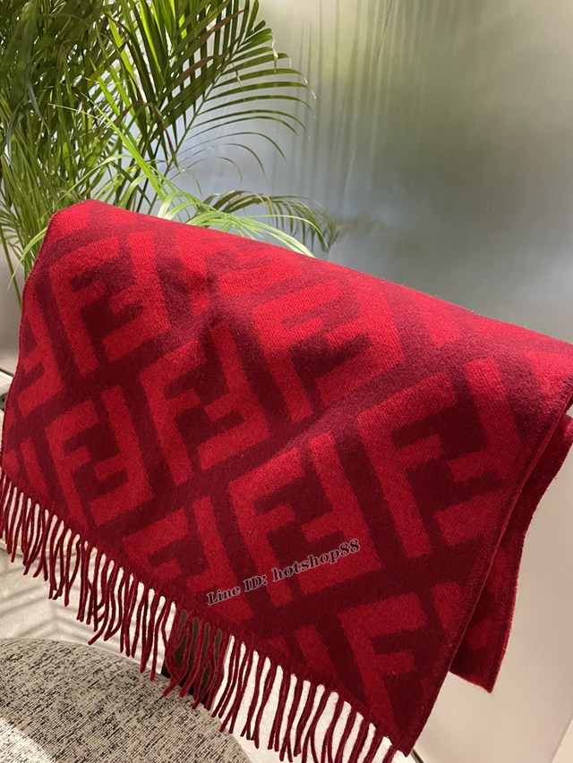 Fendi專櫃新款原單芬迪全幅F羊絨圍巾女士披肩 mmyj1581